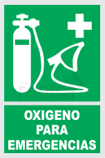 señal oxigeno de emergencia