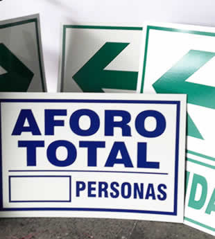 Fotoluminiscente base Pvc Señal fotoluminiscente en pvc