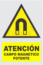 señal atencion campo magnetico potente