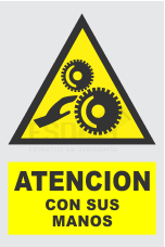 señal atencion con sus manos