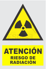señal atencion riesgo de radiacion