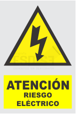 señal atencion riesgo electrico