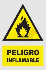 señal peligro inflamables