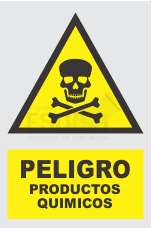 señal peligro productos quimicos