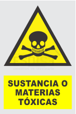 señal sustencias o materiales toxicas