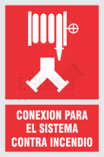 señal conexion para el sistema contra incendio