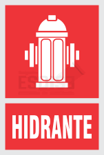 señal hidrante