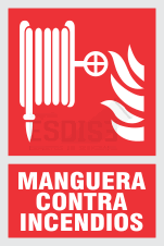 señal manguera contra incendios