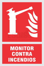 señal monitor contra incendios
