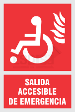 señal salida accesible de emergencia