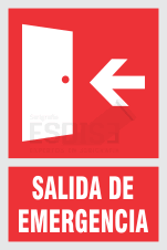 señal salida de emergencia izquierda
