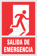 señal salida emergencia derecha