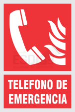 señal telefono de emergencia