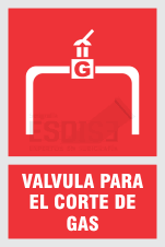 señal valvula para el corte de gas