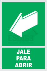 señal jale para abrir