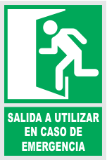 señal salida utilizar en energencia izquierda