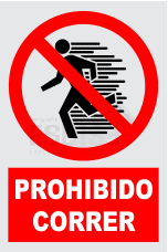 señal prohibido correr