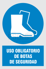 uso obligatorio de botas de seguridad