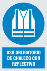 uso obligatorio de chaleco con reflectivo