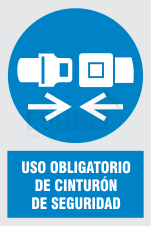 uso obligatorio cinturor de seguridad