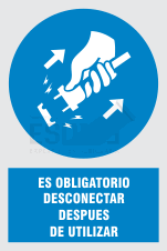 uso obligatorio desconectar despues de utilizar