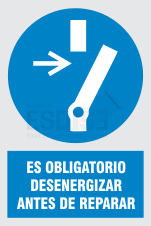 uso obligatorio desenergizar antes de reparar