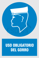 uso obligatorio obligatorio de gorro