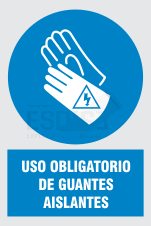 uso obligatorio de guantes aislantes