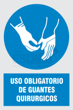 uso obligatorio guantes quirurgicos