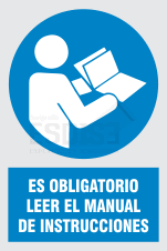uso obligatorio leer manual de instrucciones