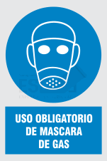 uso obligatorio mascara de gas