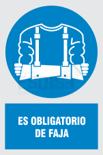uso obligatorio de faja