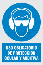 uso obligatorio proteccion ocular y auditiva