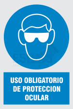 uso obligatorio de proteccion ocular