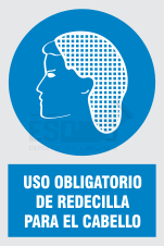 uso obligatorio redecilla para el cabello