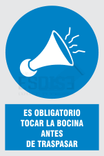 es obligatorio tocar la bocina antes de traspasar