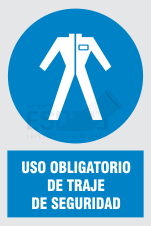 uso obligatorio de traje de seguridad